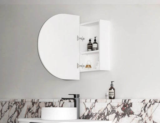 LED Bondi Shaving Cabinet Matte White 900x600 Otti Australia
