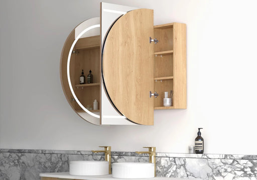 LED Bondi Shaving Cabinet Natural Oak 1500 x 900mm Otti Australia