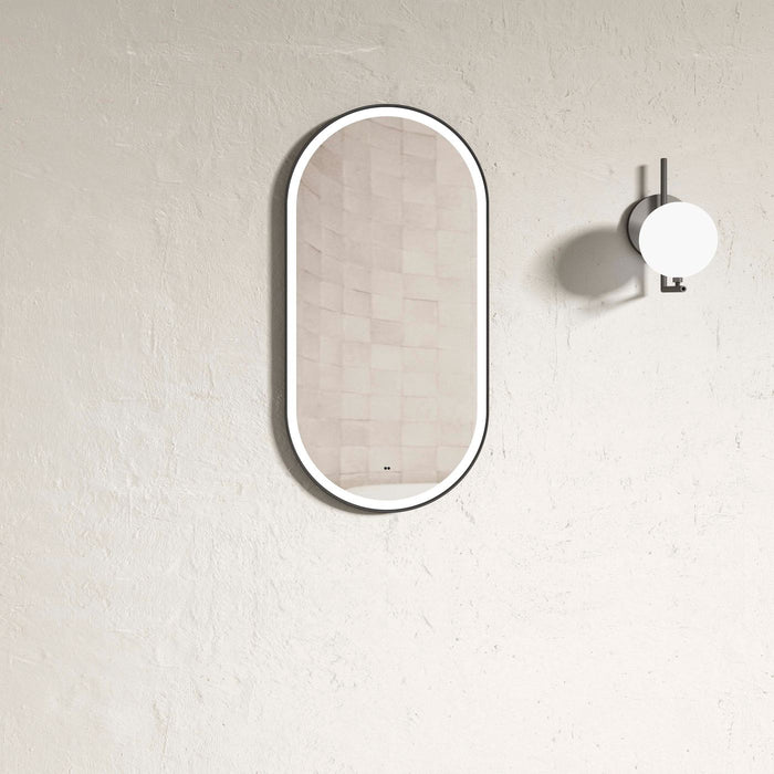 LED Brighton Mirror Black TUFFI Glass Otti Australia