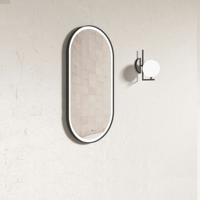 LED Brighton Mirror Black TUFFI Glass Otti Australia