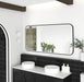 LED Newport Mirror Black Soft Square 1500x750mm Otti Australia
