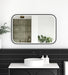 LED Newport Mirror Black Soft Square 900x600mm Otti Australia
