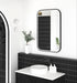 LED Newport Mirror Black Soft Square 900x600mm Otti Australia