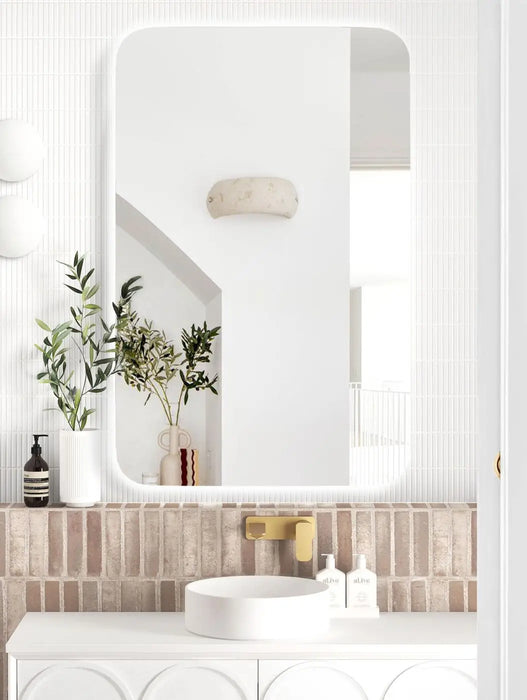 LED Newport Mirror Frameless Soft Square 1200x750mm