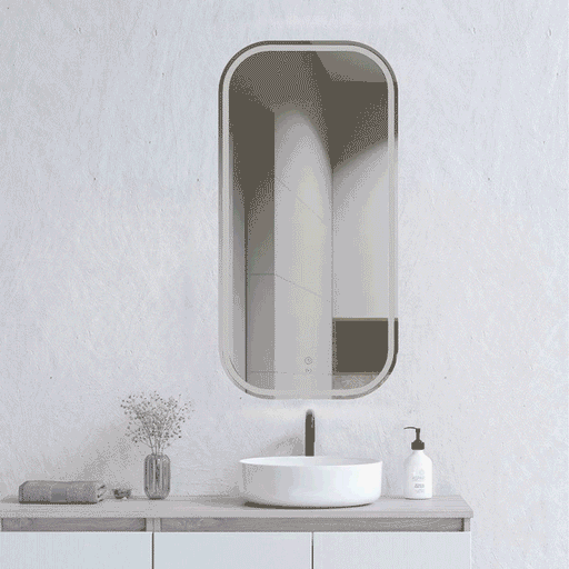 LED Newport Mirror Frameless Soft Square 900x450mm Otti Australia