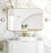LED Newport Mirror Gold Soft Square 1200x750mm Otti Australia