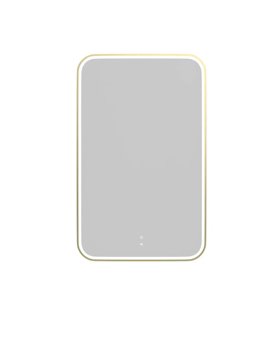 LED Newport Mirror Gold Soft Square 1200x750mm Otti Australia