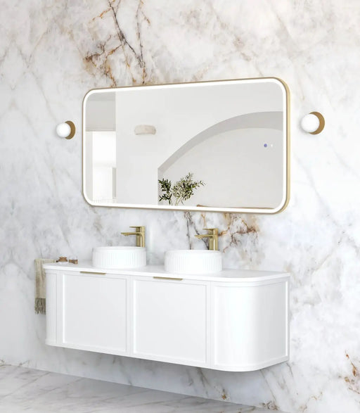 LED Newport Mirror Gold Soft Square 1500x750mm Otti Australia