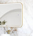 LED Newport Mirror Gold Soft Square 1500x750mm Otti Australia