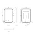 LED Newport Mirror Gold Soft Square 900x600mm Otti Australia