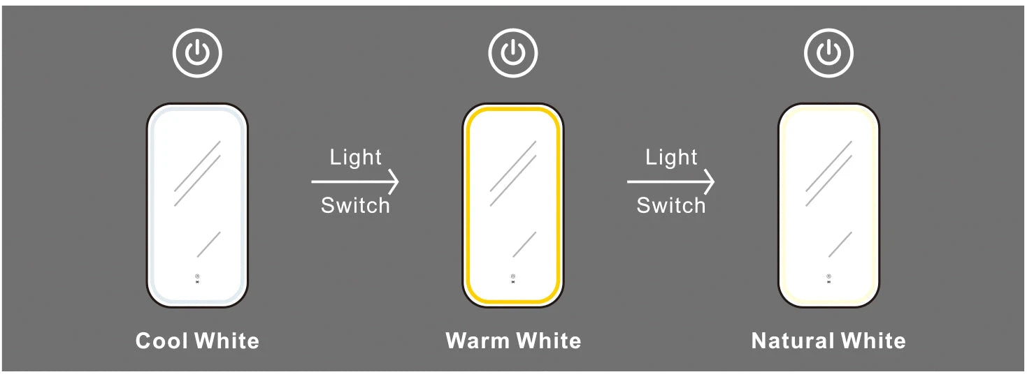 LED Newport Mirror Gold Soft Square Otti Australia