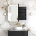 LED Newport Shaving Cabinet Black Oak 900 x 750mm Otti Australia