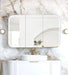 LED Newport Shaving Cabinet Matte white 1200 x 750mm Otti Australia