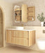 LED Newport Shaving Cabinet Natural Oak 1200 x 750mm Otti Australia