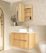 LED Newport Shaving Cabinet Natural Oak 900 x 750mm Otti Australia