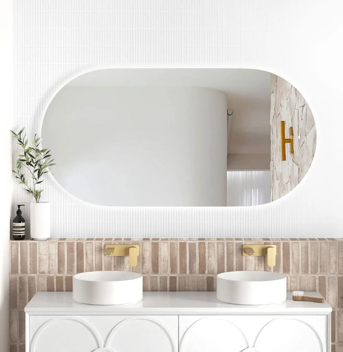 LED Noosa Oval Frameless Mirror 1500x750mm Otti Australia