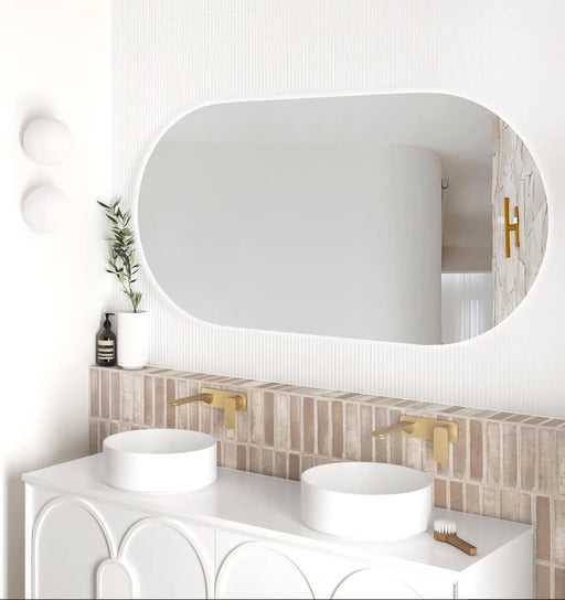LED Noosa Oval Frameless Mirror 1500x750mm Otti Australia