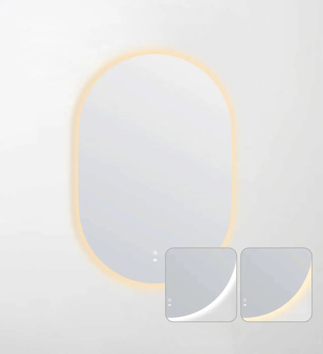 LED Noosa Oval Frameless Mirror 900x600mm Otti Australia