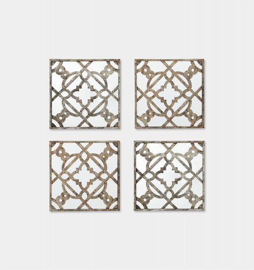 Lattice Window Set of 4 Mirror Warranbrooke