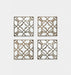 Lattice Window Set of 4 Mirror Warranbrooke