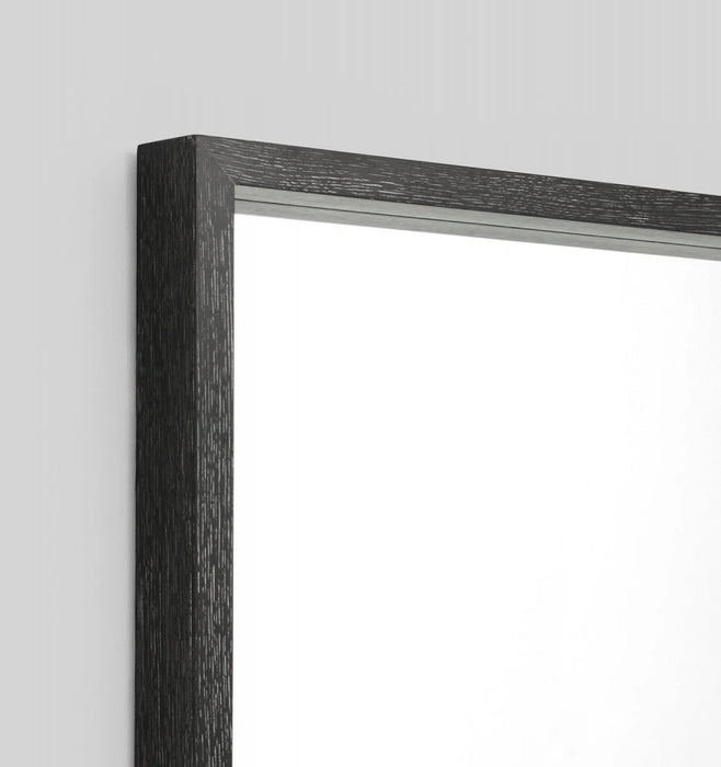 Limed Black Wood Leaner Mirror Warranbrooke