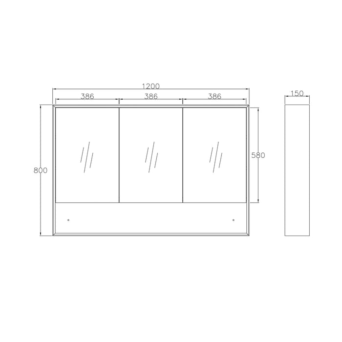 Marlo Shaving Cabinet 1200 Otti Australia