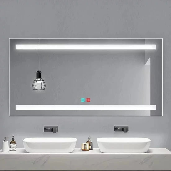 Miles Frosted LED Mirror Masterpiece Mirrors