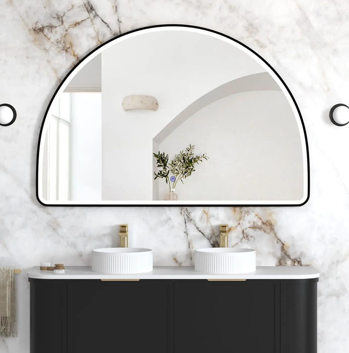 Moonlight Archie LED Black Metal Frame Mirror 1000x1500mm Otti Australia
