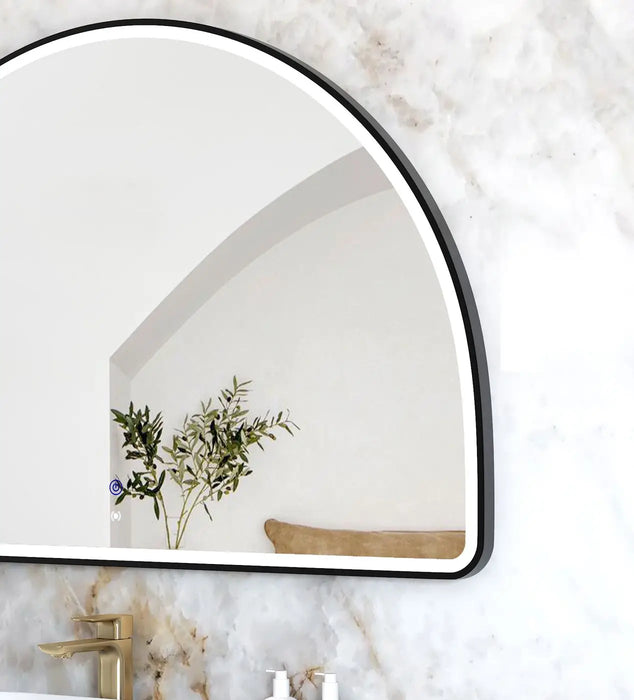 Moonlight Archie LED Black Metal Frame Mirror 1000x1500mm Otti Australia