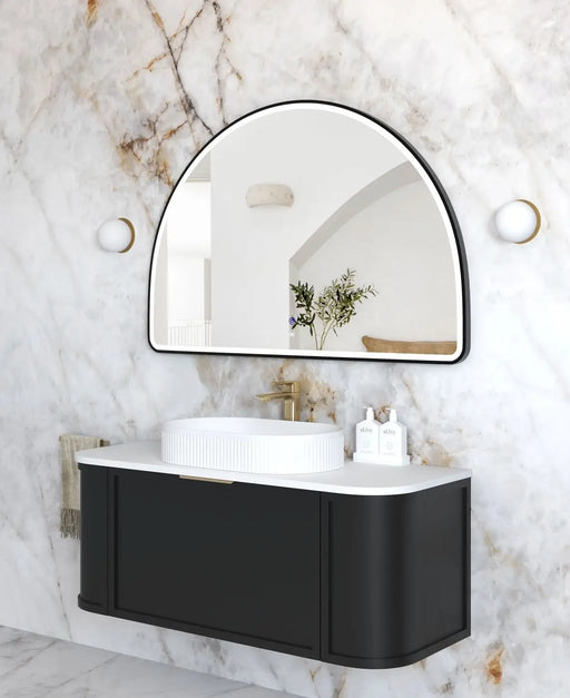 Moonlight Archie LED Black Metal Frame Mirror 800x1200mm Otti Australia