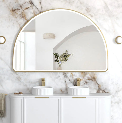 Moonlight Archie LED Gold Metal Frame Mirror 1000x1500mm Otti Australia