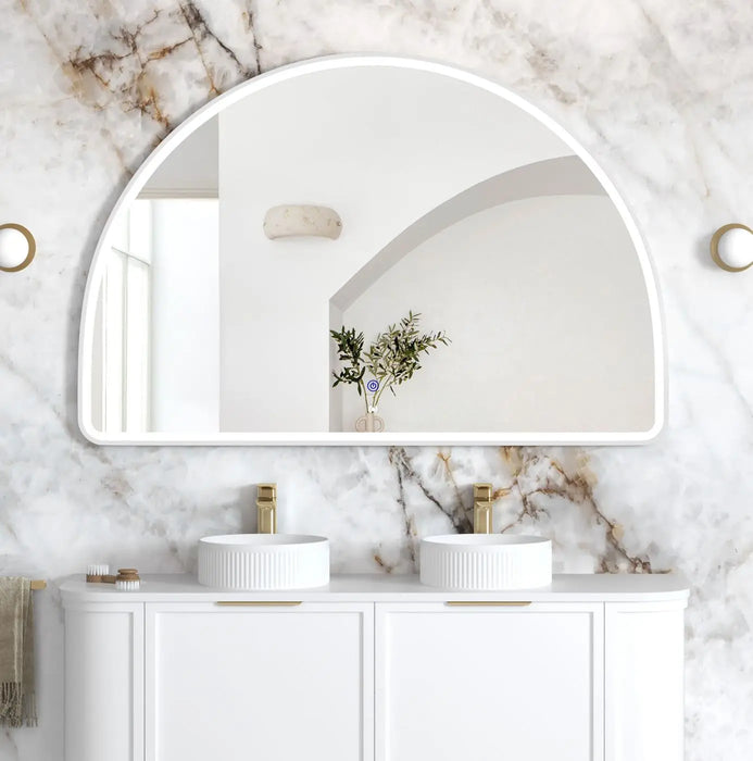 Moonlight Archie LED White Metal Frame Mirror 1000x1500mm Otti Australia