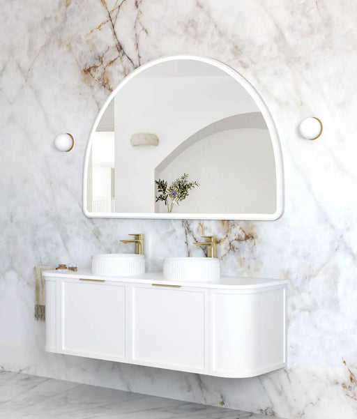 Moonlight Archie LED White Metal Frame Mirror 1000x1500mm Otti Australia