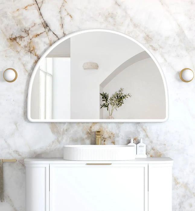 Moonlight Archie LED White Metal Frame Mirror 800x1200mm Otti Australia