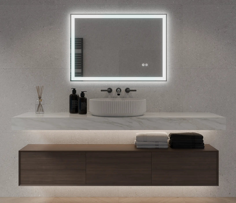 NEXUS Rectangle front and back lit LED frameless Mirror - Masterpiece Mirrors