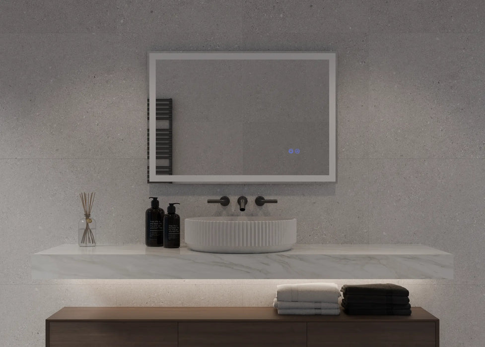 NEXUS Rectangle front and back lit LED frameless Mirror - Masterpiece Mirrors