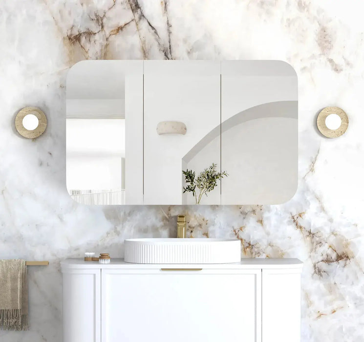 Newport White Shaving Cabinet