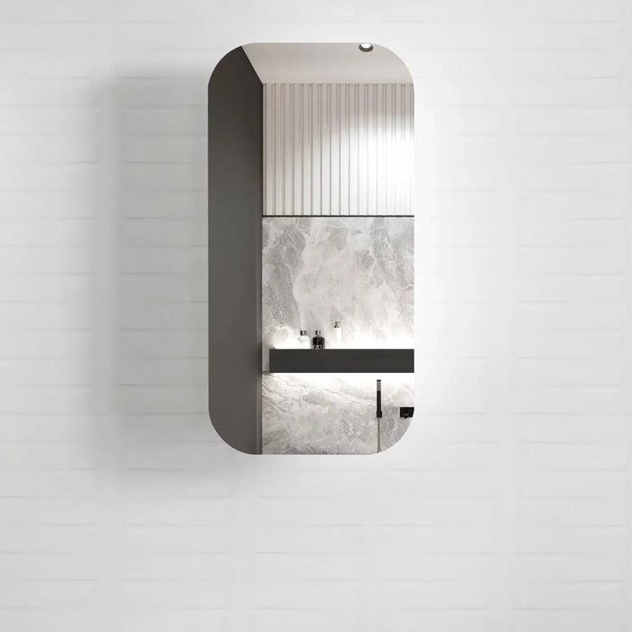 Newport Shaving Cabinet Black Oak 900 x 450mm Otti Australia