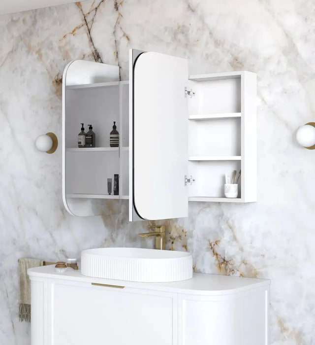 Newport White Shaving Cabinet