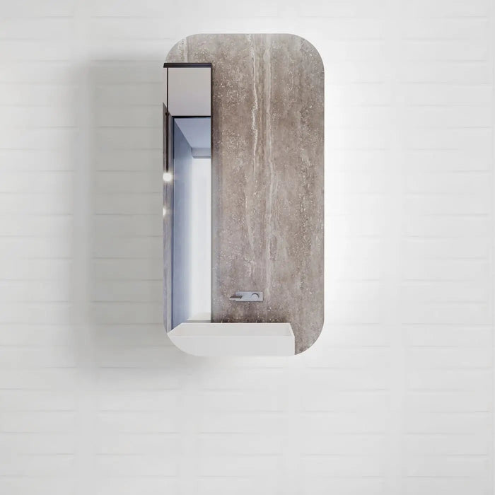 Newport White Shaving Cabinet