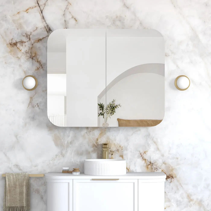 Newport White Shaving Cabinet