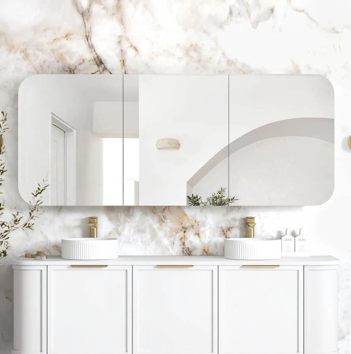 Newport White Shaving Cabinet