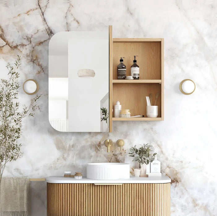 Newport Woodland Oak Shaving Cabinet