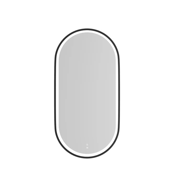 Noosa LED Metal Frame Mirror Black 900 x 450mm Otti Australia