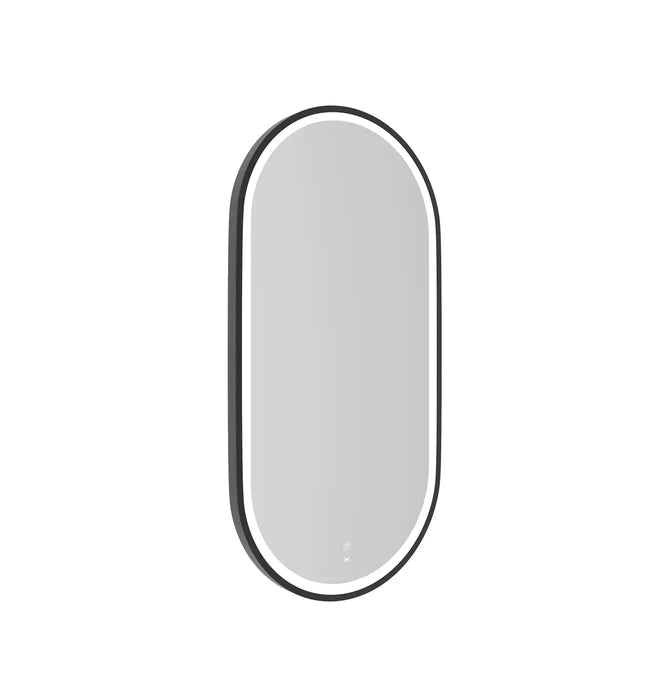 Noosa LED Metal Frame Mirror Black 900 x 450mm Otti Australia