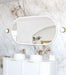 Noosa LED Metal Frame Mirror Matte White 1500x750mm Otti Australia