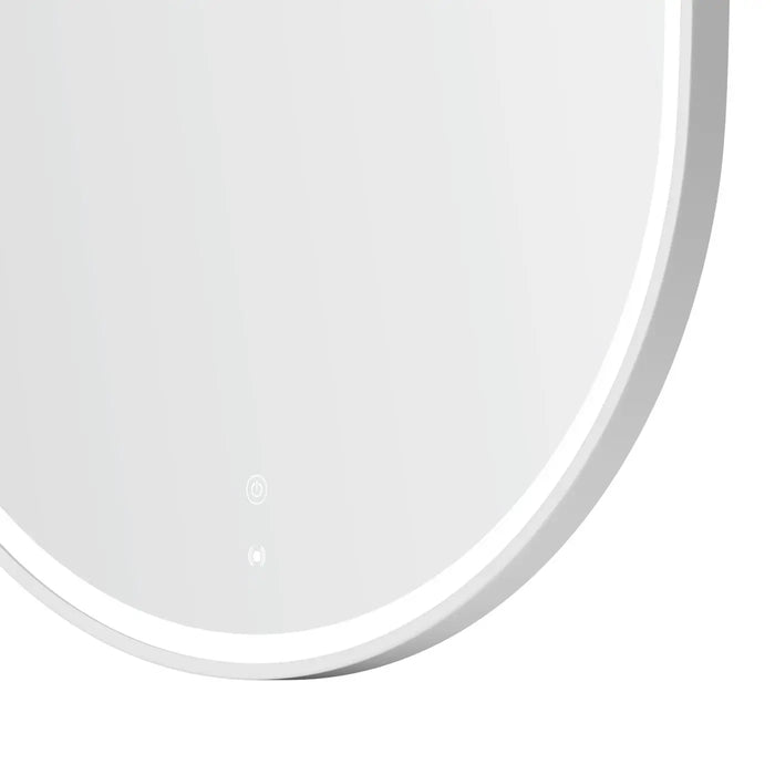 Noosa LED Metal Frame Mirror Matte White 1500x750mm Otti Australia