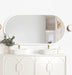 Noosa LED Metal Frame Mirror Matte White 1500x750mm Otti Australia