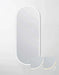 Noosa LED Metal Frame Mirror Matte White 1800x750mm Otti Australia