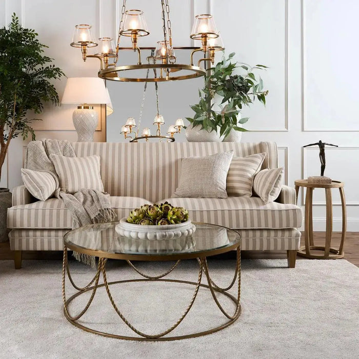 Osmond Square Mirror Burnt Gold